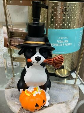 Halloween Dog Figurine Soap Dispenser